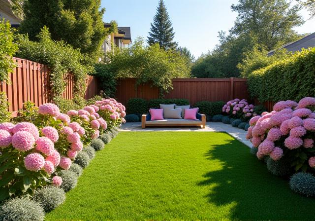 Jardín después de la remodelación paisajística